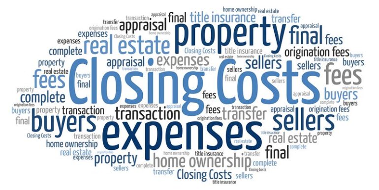 the costs of selling a home typographic